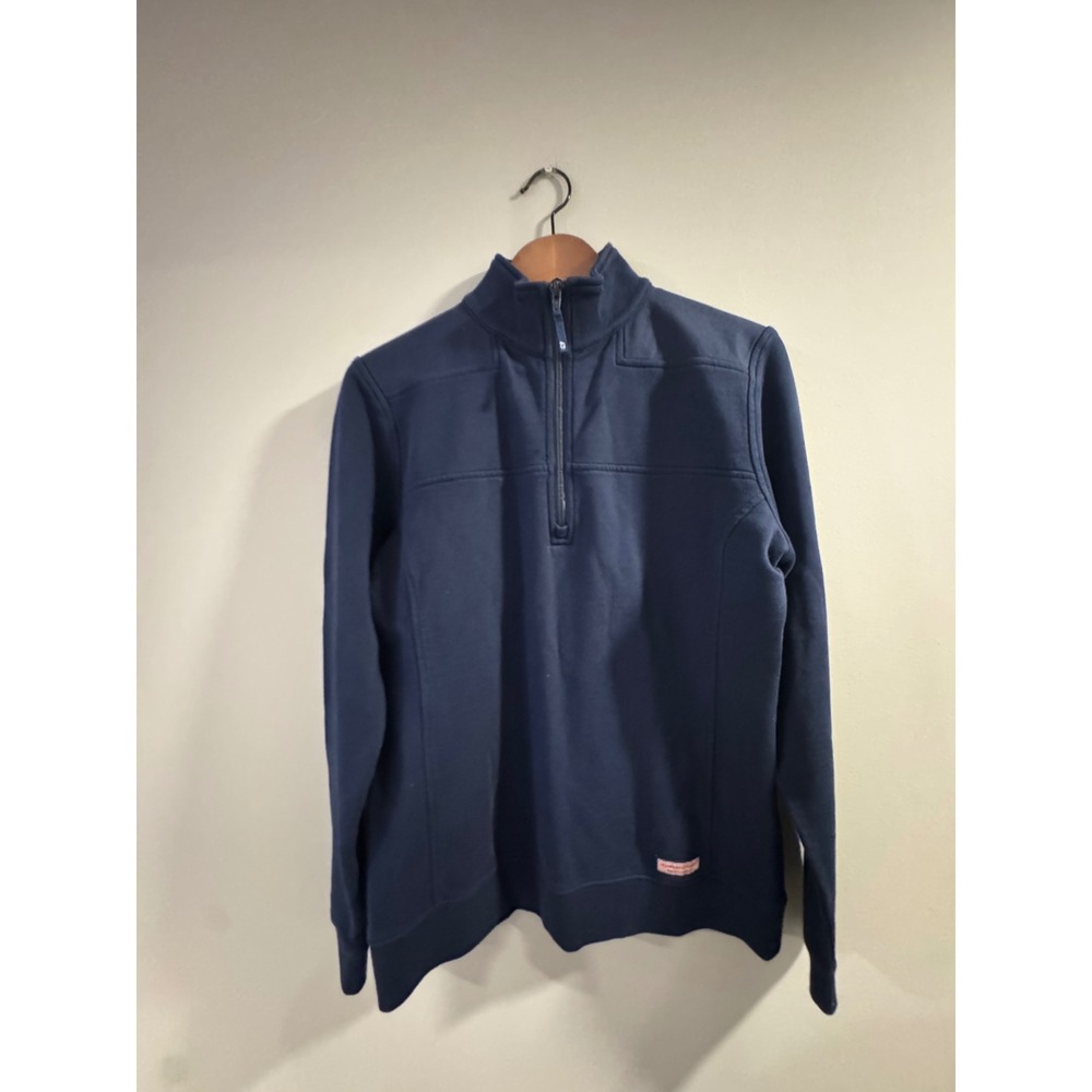 Vineyard Vines Pullover Quarter Zip Size Medium Navy Blue Women NWOT